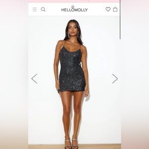 Hello Molly black homecoming dress